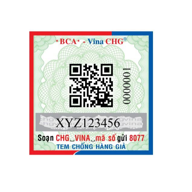 Tem chống hàng giả đa công nghệ kết hợp SMS, 4.0, nhiệt, nước,5S - Vina CHG