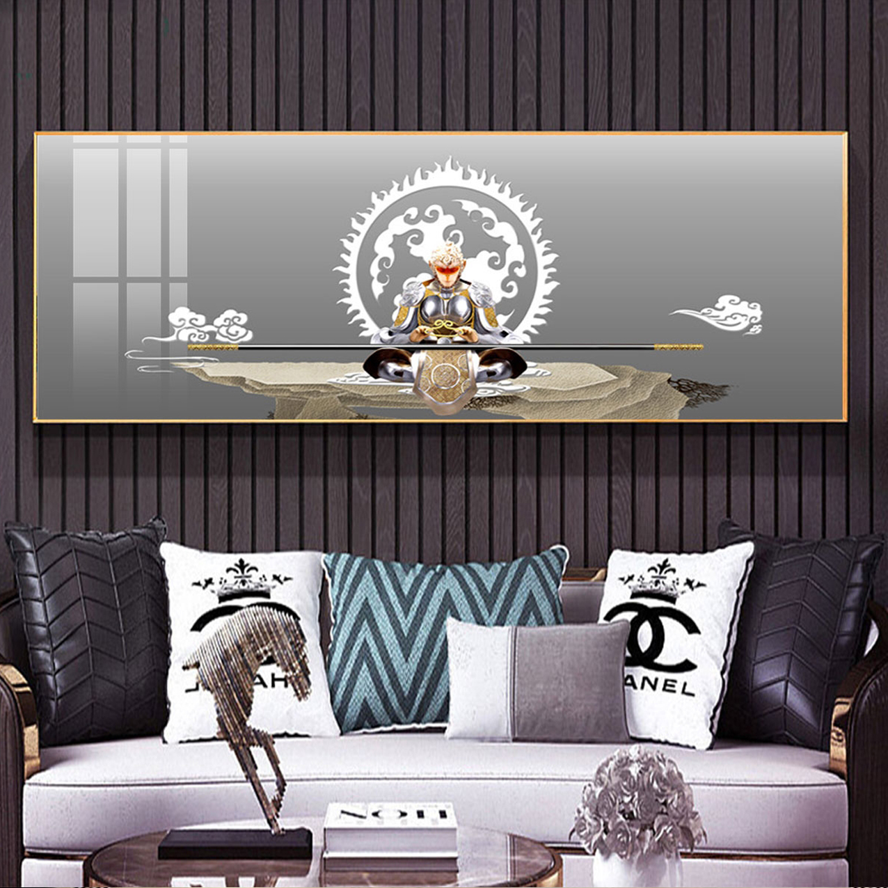 Tranh Canvas Tề Thiên Đại Thánh - Trang Trí Không Gian Gia Đình Thêm Sang Trọng