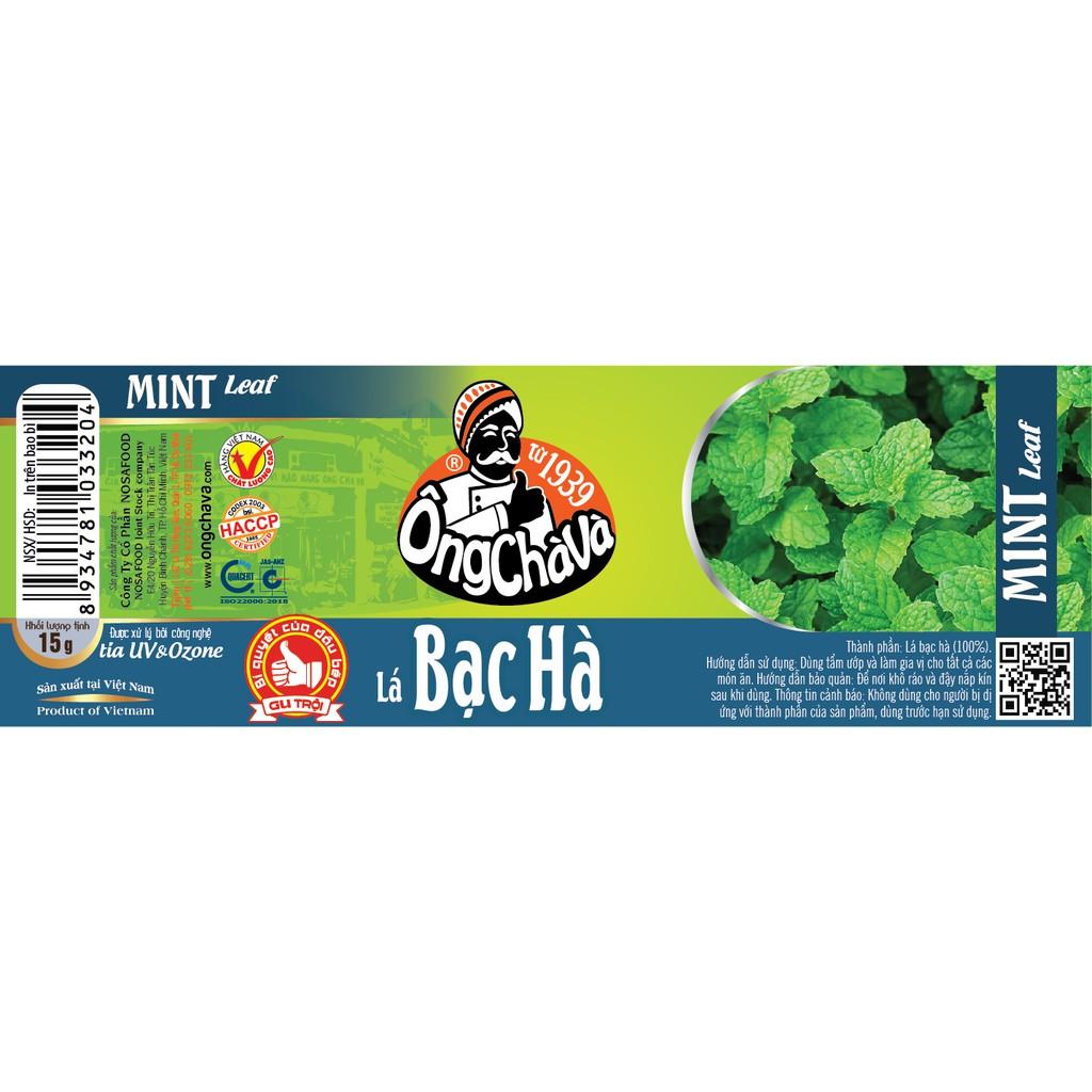 Lá Bạc Hà Ông Chà Và 15g - 100% Lá Bạc Hà Sấy Khô Xuất Xứ Ai Cập