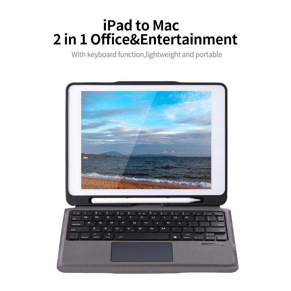Vỏ bàn phím T207D BT3.0 đèn nền có thể tháo rời Thay thế bàn phím cảm ứng cho iPad Pro 11 / iPad Air4