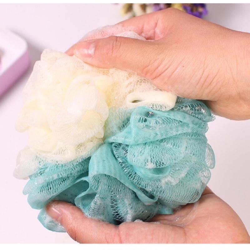 Bông tắm tạo bọt đa năng có dây treo tiện dụng-loại tròn và dài
