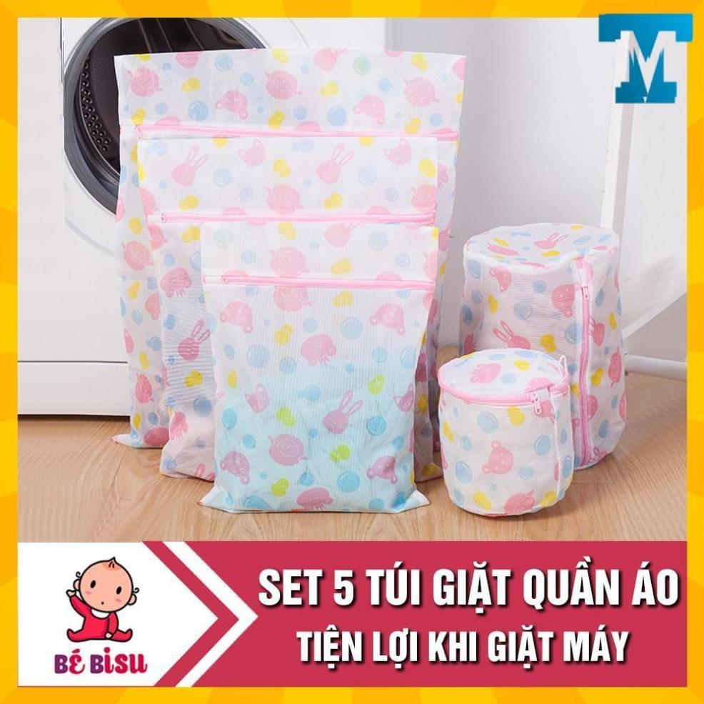 Set 5 túi giặt quần áo đủ size