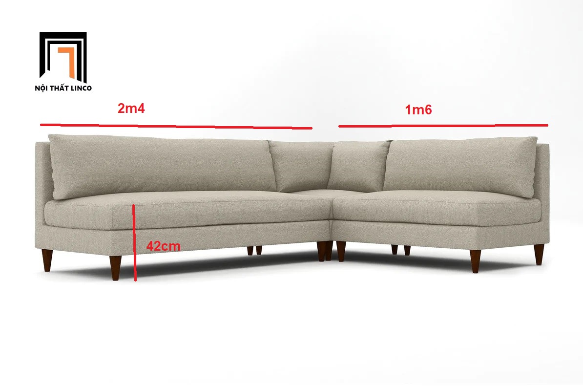 Bộ ghế sofa góc  Linco - Rev 3B phòng khách xoay chiều