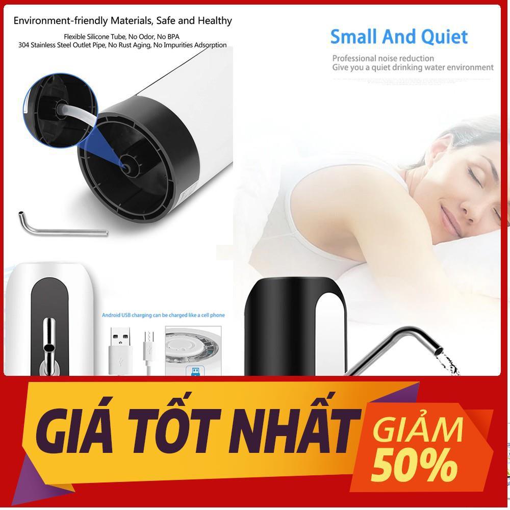 Vòi bơm nước uống tự động cho bình chai đóng sẵn thông minh máy hút mini tích điện sạc cổng usb