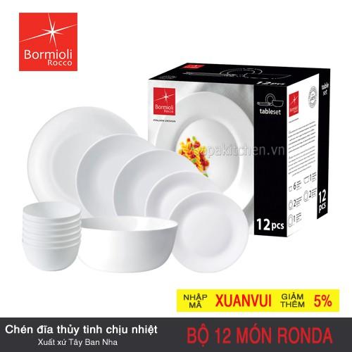 Bộ 6 chén thủy tinh Ronda - Bormioli Rocco- Hàng chính hãng