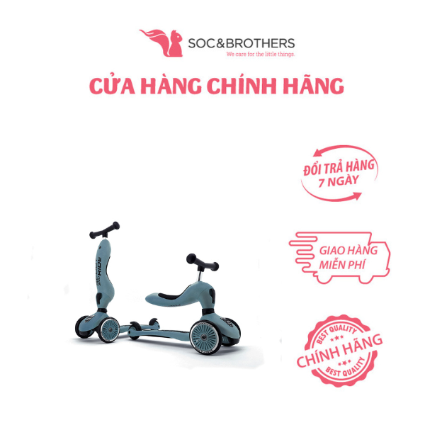 Xe scooter trẻ em Scoot and Ride Highwaykick 1 màu Steel