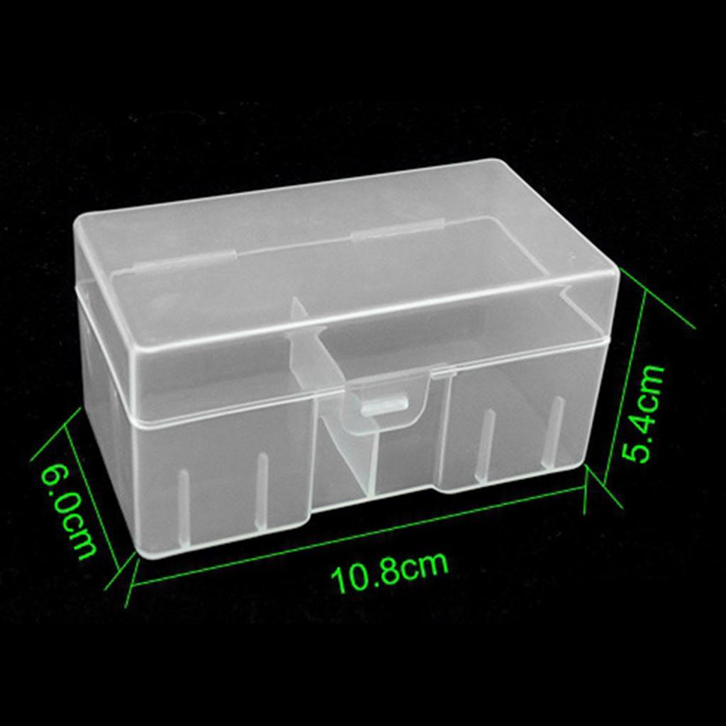 12pcs 9012 9V Battery Battery Storage Organizer Durable Case Transparent