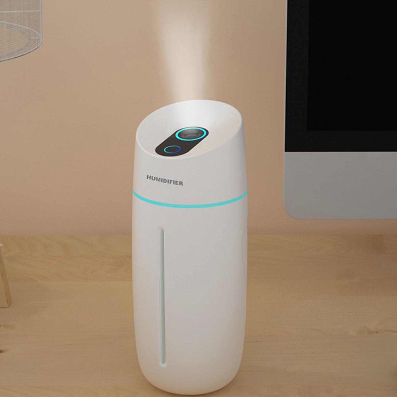 260ML Portable Mini Humidifier Oil Diffuser Mist Purifier for Car Home White