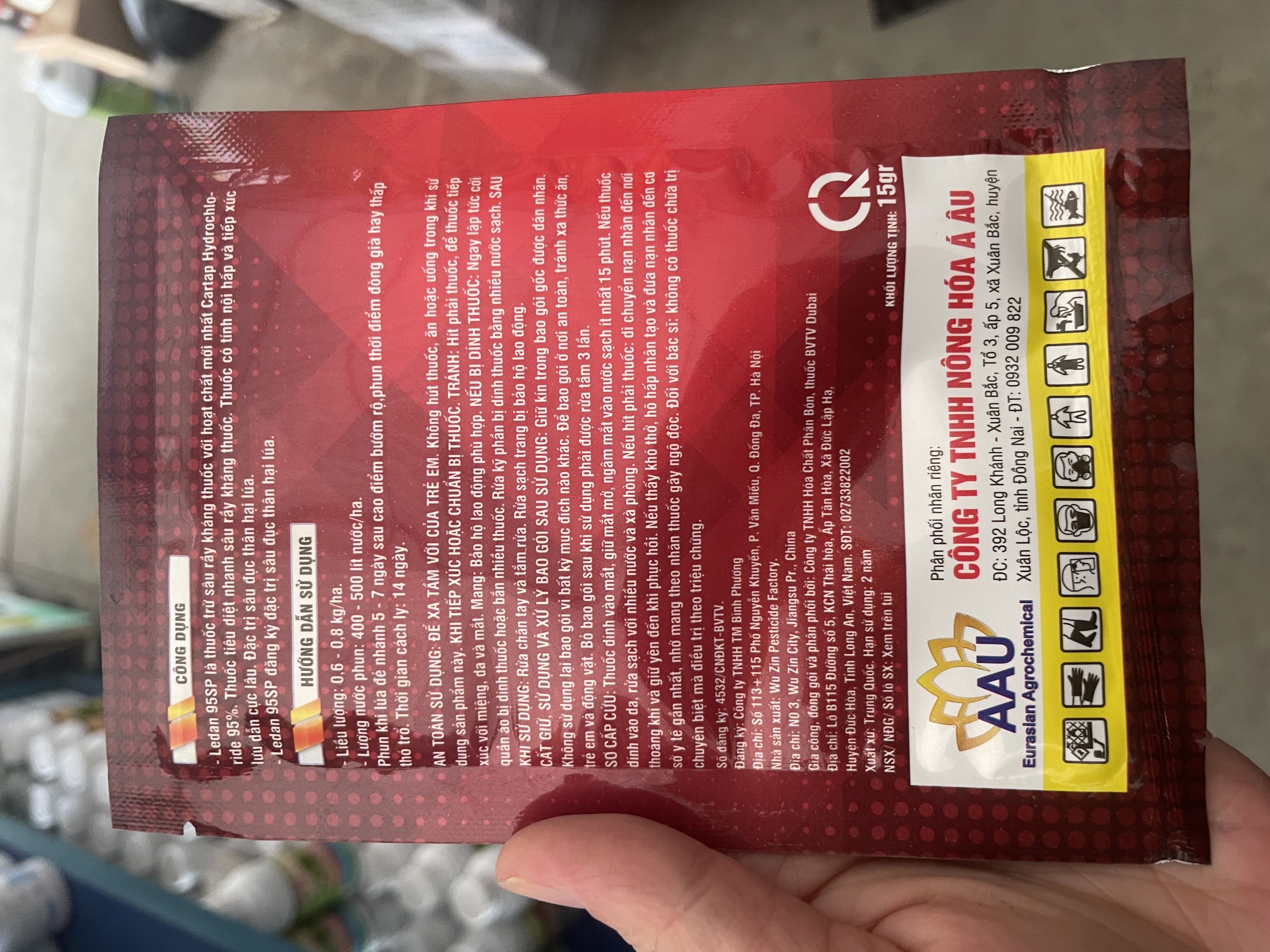 Thuốc trừ sâu LEDAN 95SP đặc trị sâu đục thân, diệt sạch ổ, lưu dẫn mạnh