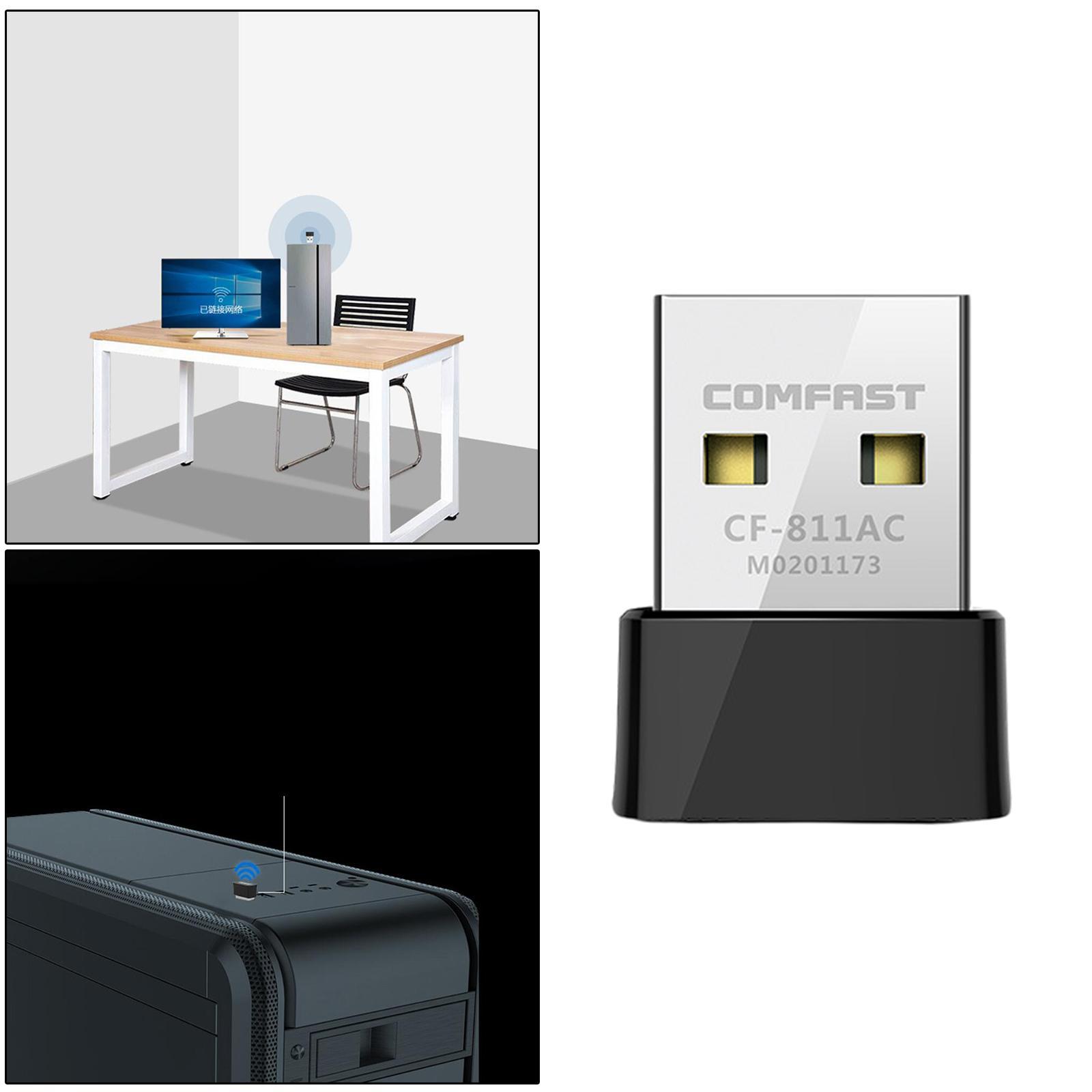 Mini USB 2.0 WiFi  Dual Band  650Mbps Network Card WiFi Receiver