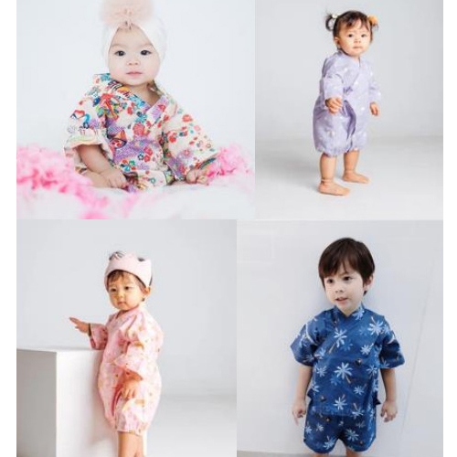 Bộ quần áo Yukata cao cấp cho bé