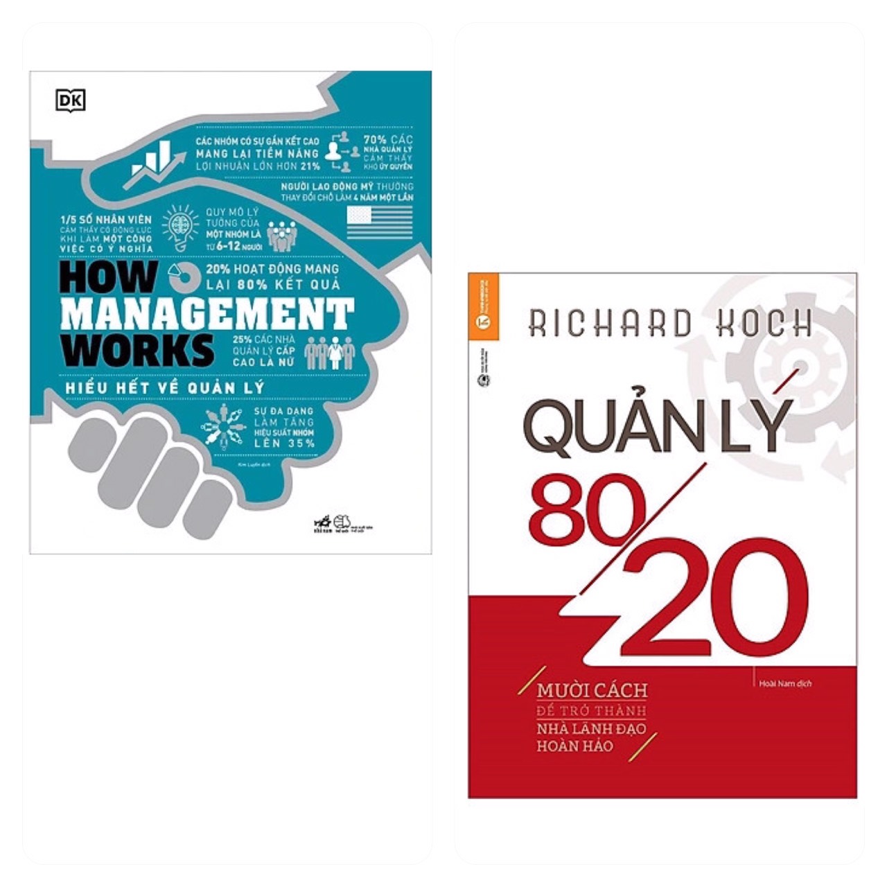 Combo 2 cuốn: How Management Works - Hiểu Hết Về Quản Lý + Quản Lý 80/20
