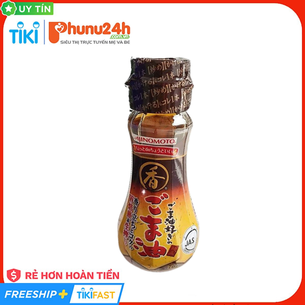 Dầu Mè Nguyên Chất Ajinomoto Nội Địa Nhật Bản 70g (Tặng Trà Sữa Macca)