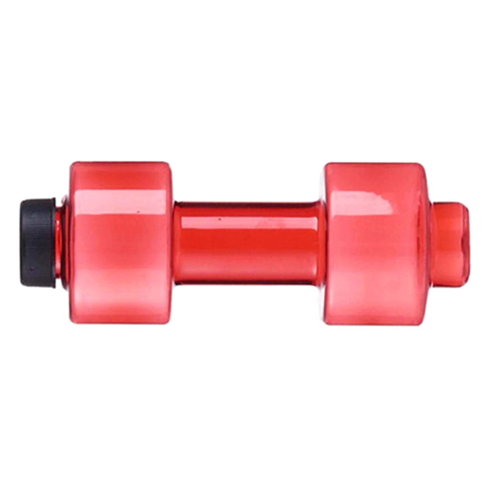 Fitness Dumbbells Weight Strong Water Drinks Bottle 550ml Black