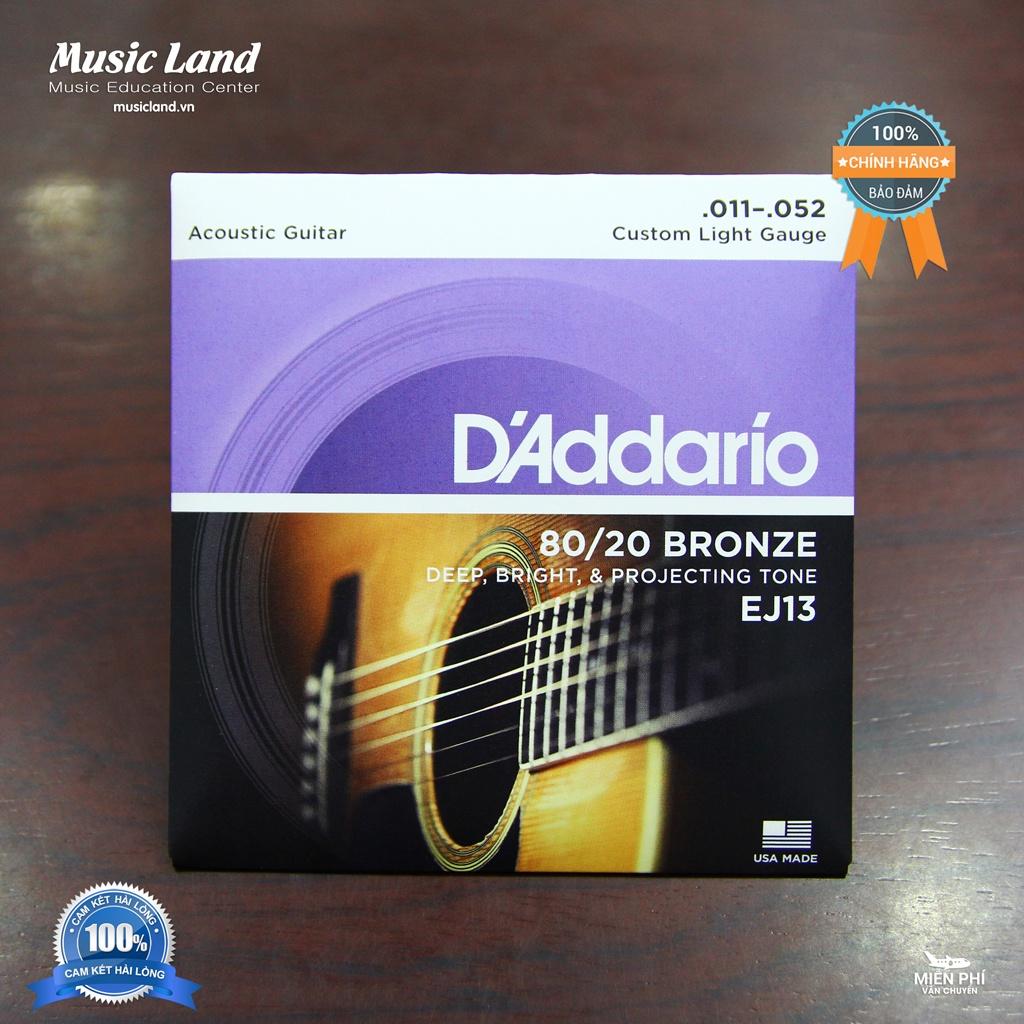 Dây Đàn Guitar Acoustic D'Addario EJ13 - Hàng Chính Hãng