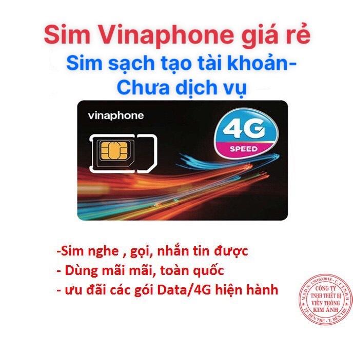 Sim Sạch Vinaphone nghe gọi mãi mãi, có thể dùng tạo Tài Khoản, Hồ Sơ Vay, làm công việc nhận mã otp, Hàng chính hãng