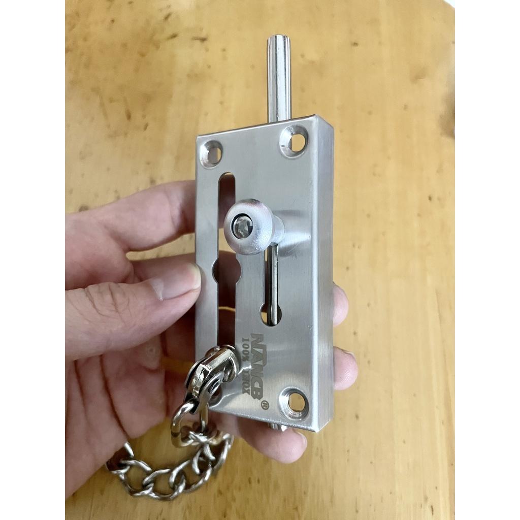 Chốt cửa dây xích an toàn inox 304 Nancb (hàng đóng vỉ)