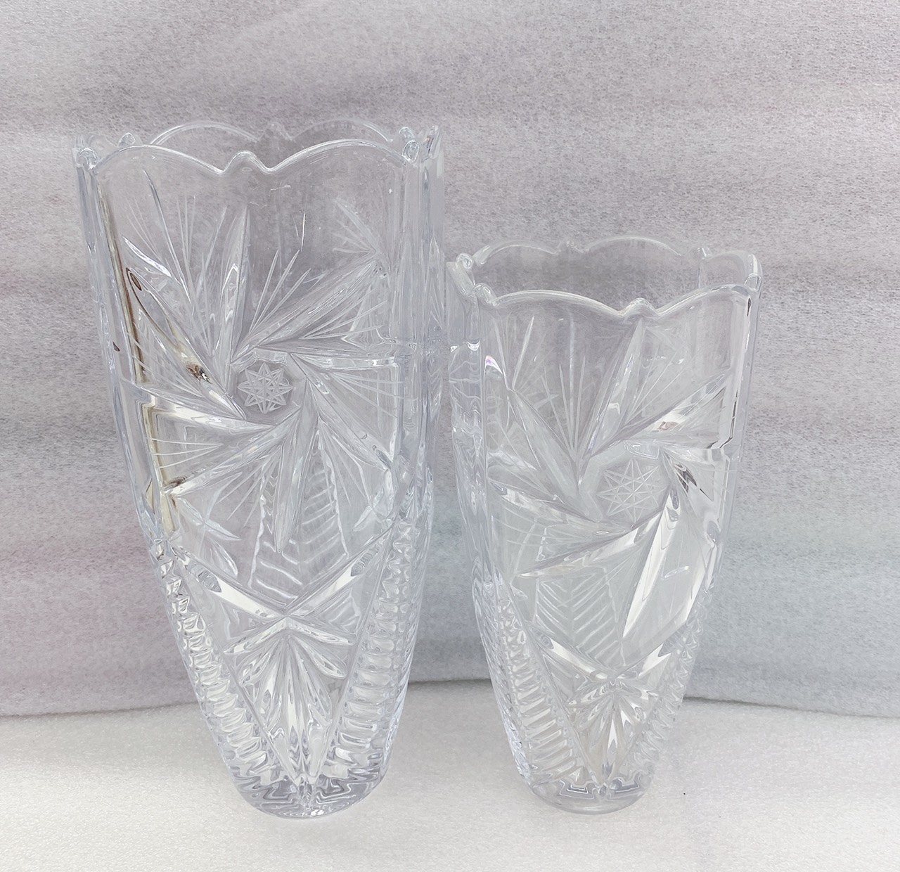COMBO hai binh cắm hoa thủy tinh 25cm và 30cm cao cấp - ANTH501