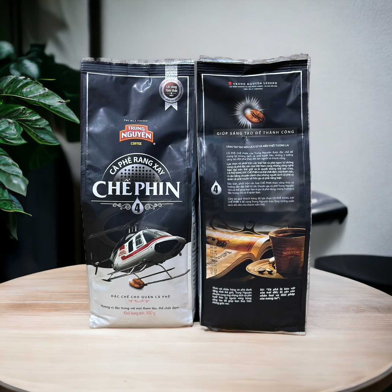 Combo 2 Túi Cà phê Chế phin 4 Trung Nguyên( Tức 1Kg)