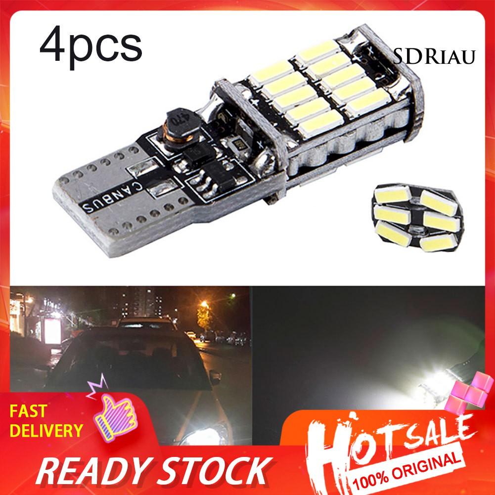 Set 4 Đèn Led 12v 6000k T10 W5W Chuyên Dụng Cho Xe Hơi