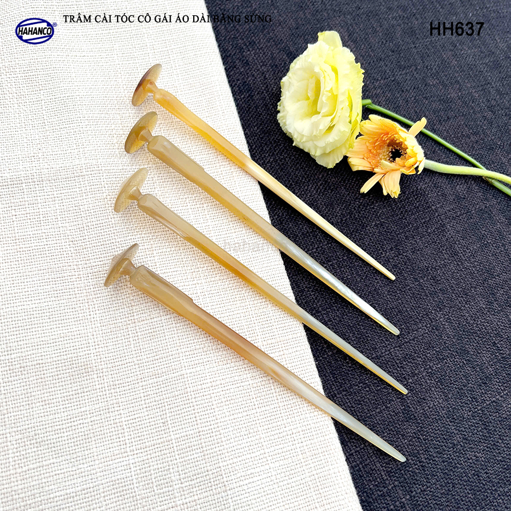 Trâm Cài Tóc Cô Gái Áo Dài Bằng Sừng HAHANCO Phụ Kiện Cài Cho Tóc - HH637
