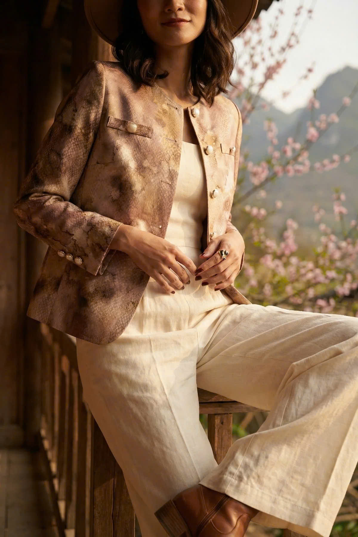 Áo Khoác Jacket Loang Màu Phi Thuỷ Top187 thời trang thiết kế Hity