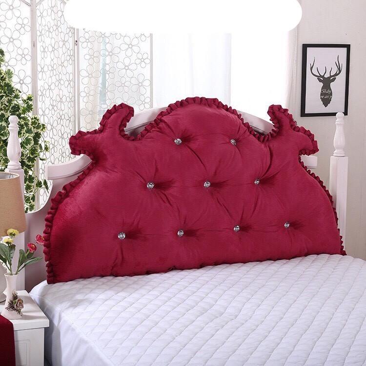 Gối tựa đầu giường đính khuy mẫu hoàng gia cao cấp - Mẹ Min Shop