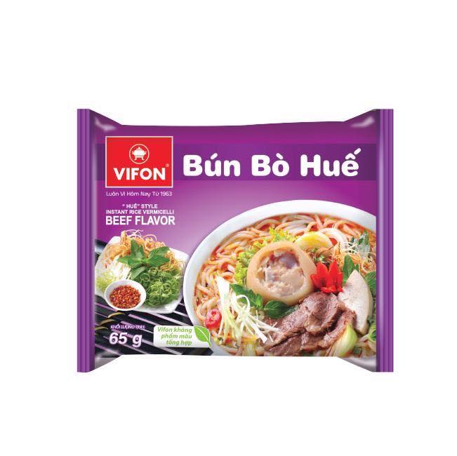 Thùng 30 gói bún bò Huế Vifon 65g