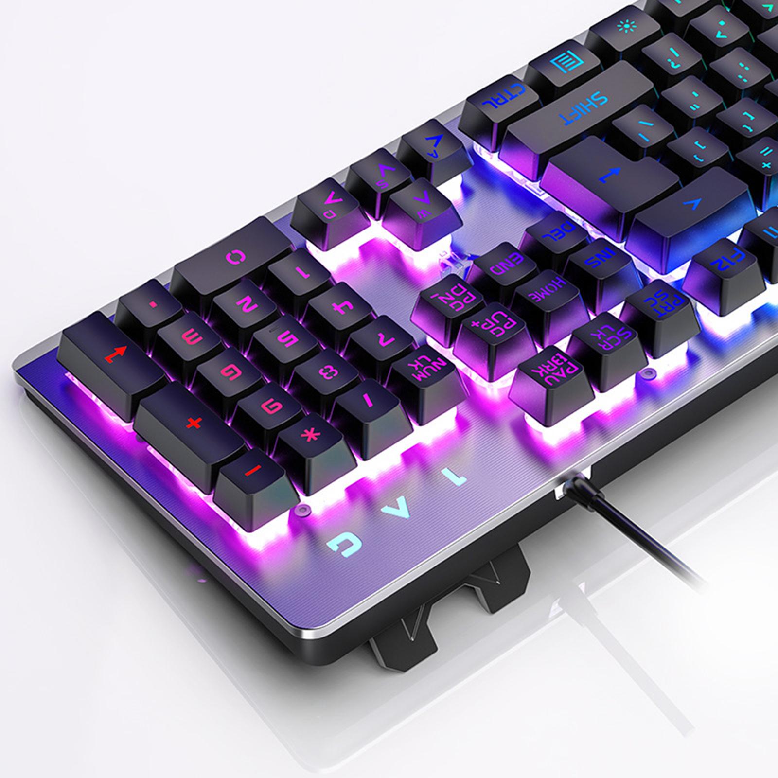 USB Wired Gaming Keyboard Universal 104 Keys