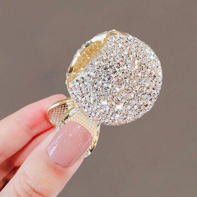 Kẹp Tóc Đính Đá Cố Định Tóc Đuôi Ngựa Thời Trang Dành Cho Nữ