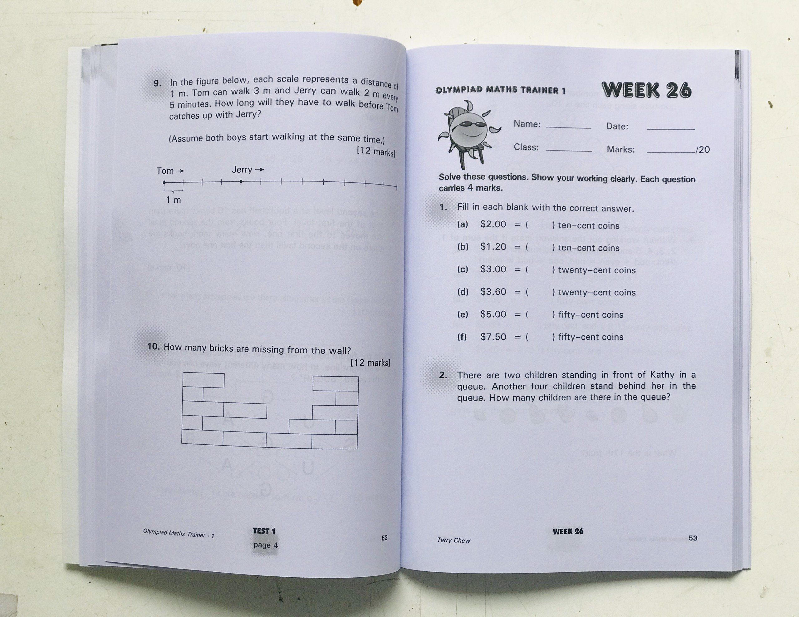 Sách : Olympiad Maths Trainer 1 - Luyện Thi Toán Lớp 1 ( 6 - 7 tuổi )