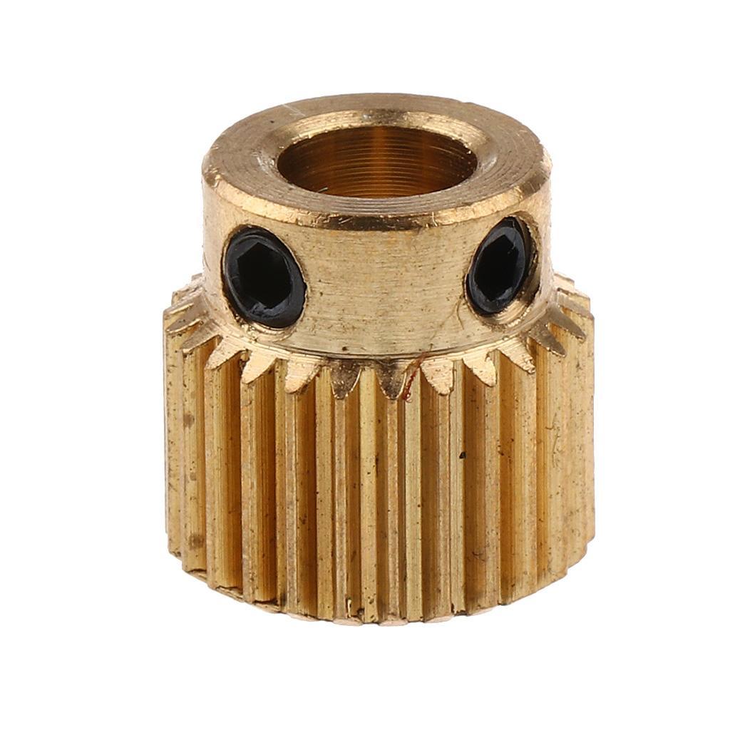 Brass 26 Teeth Extruder Gear With 5mm Bore M3 Hexagon Screw For 3D Printer