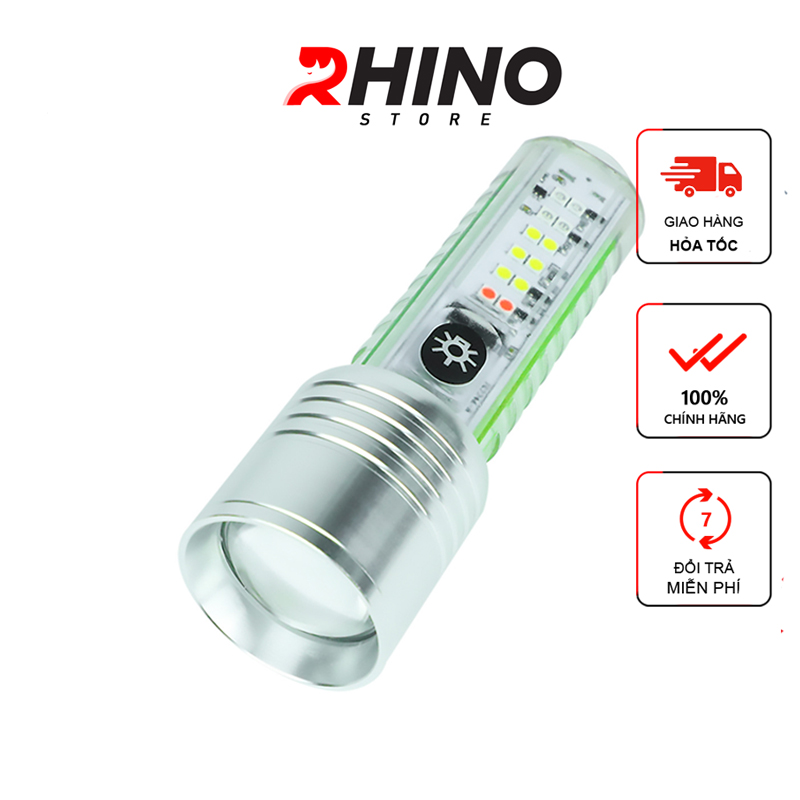 Đèn xe đạp siêu sáng cảm biến thông minh, chống nước Rhino L103 Gồm 8 chế độ sáng - Hàng chính hãng