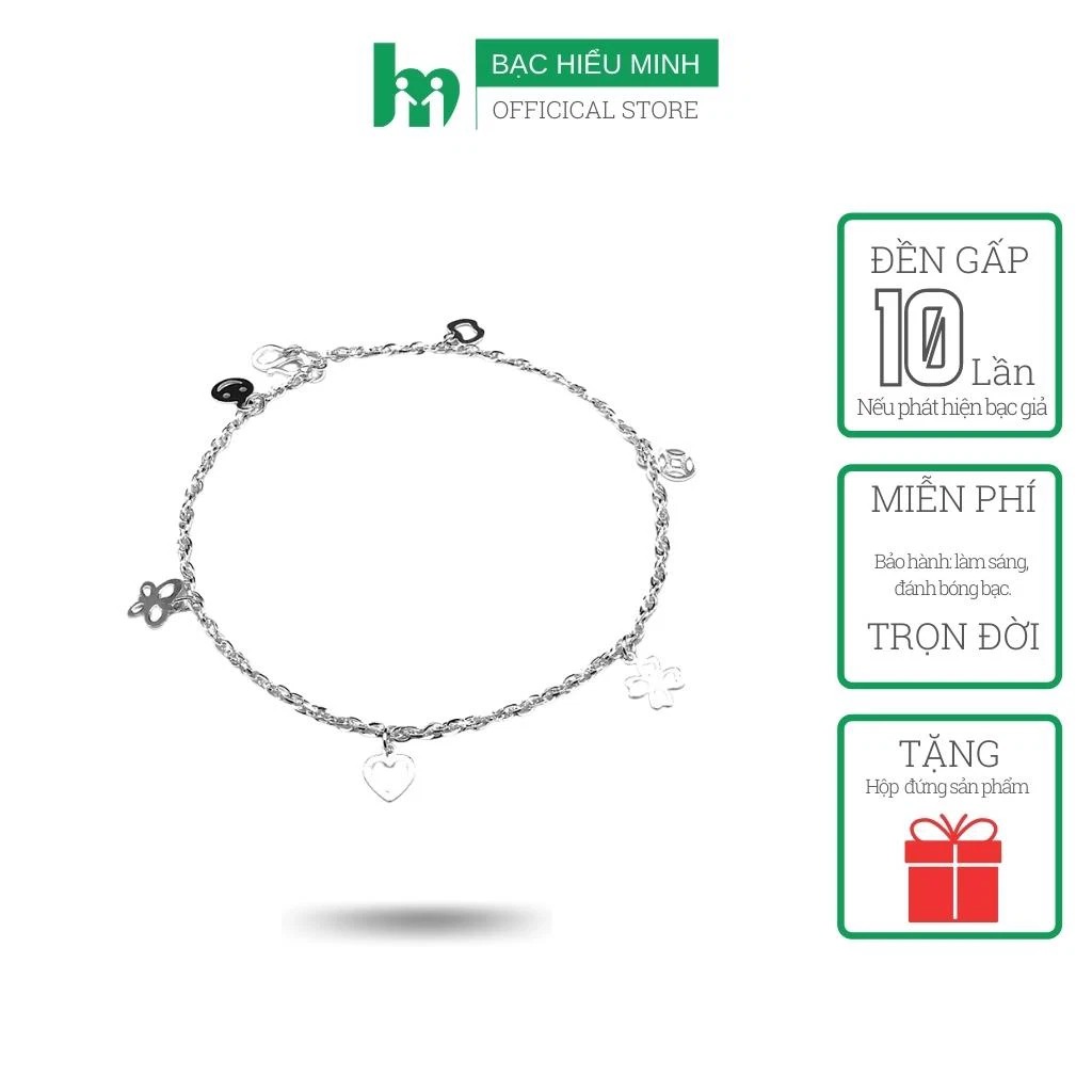 Lắc Chân Nữ Bạc Ý Bạc Hiểu Minh LC052