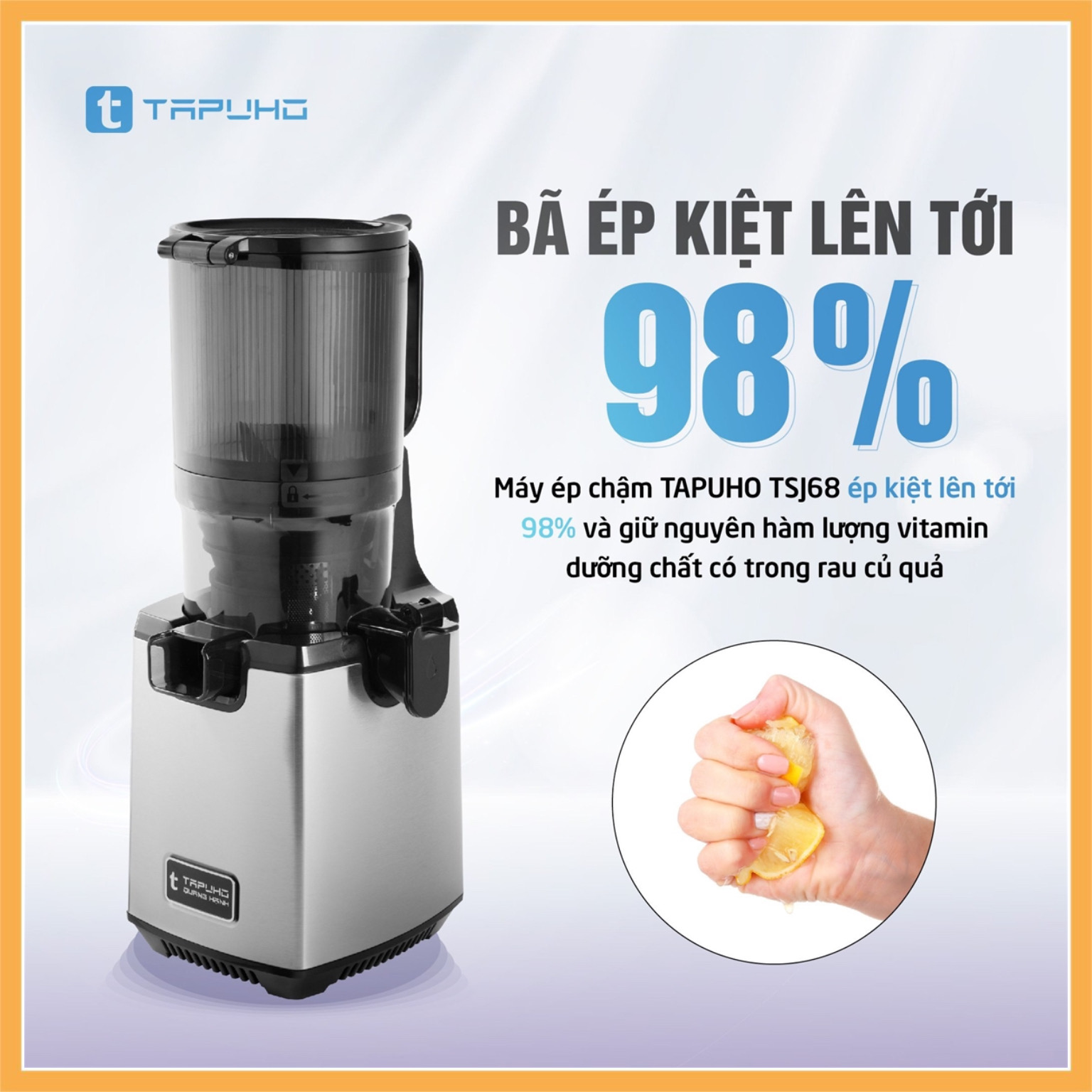 Máy ép chậm Tapuho TSJ68 - Giải pháp cho mùa hè- Hàng Chính Hãng