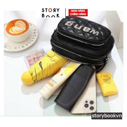 Túi Wang Nữ Đeo Chéo, Túi Nữ Trần Trám Dây Bản To STORYBOOK