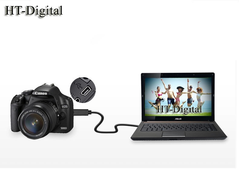 Dây cáp kết nối máy ảnh Nikon với máy tính cho Nikon D7200 D3200 D5500 D5100 D5200 D7100 P7100 CoolPix