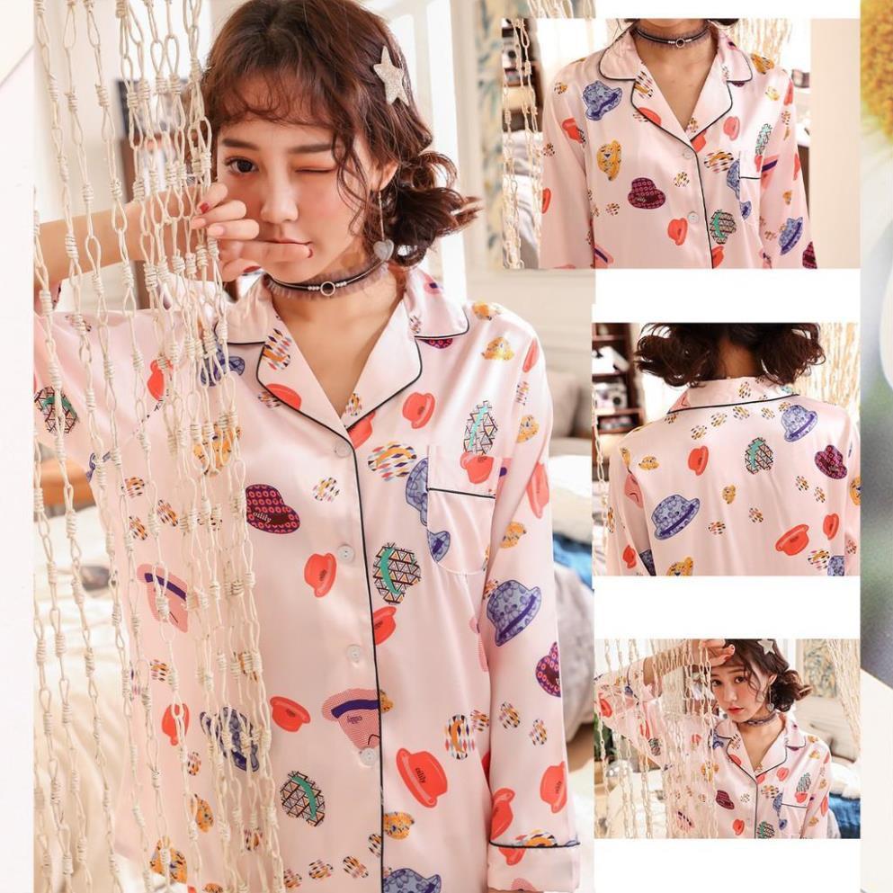 Đồ ngủ nữ pijama – đồ bộ mặc nhà hoạ tiết xinh chất mát B66