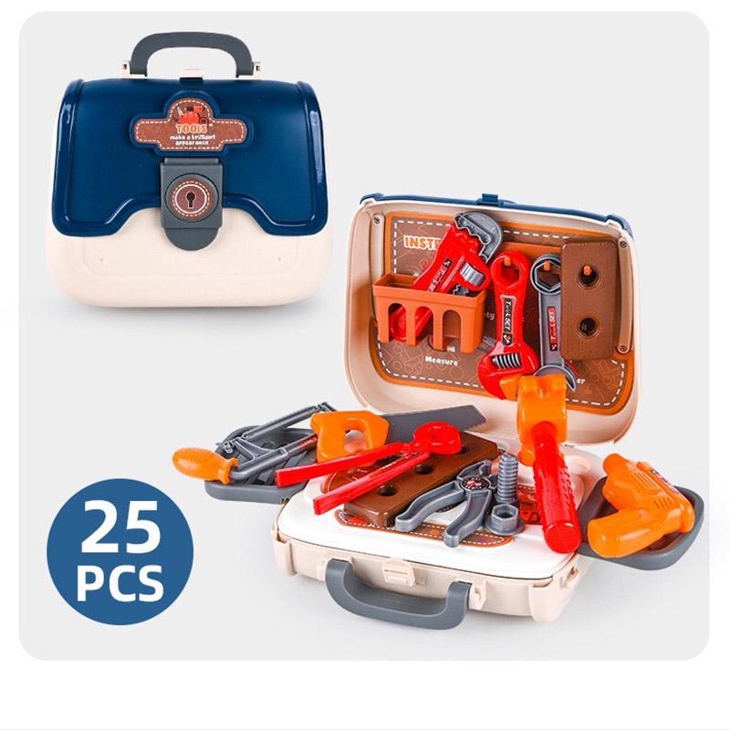Đồ chơi thông minh hướng nghiệp cho bé - Bộ vali dụng cụ sửa chữa cho bé 24 chi tiết an toàn chất lượng