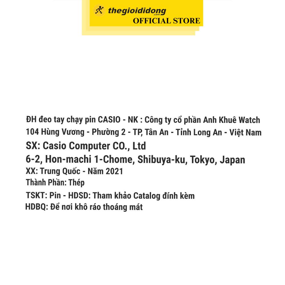 Đồng hồ CASIO 26 mm Nữ LTP-1274G-7ADF - Hàng Chính Hãng