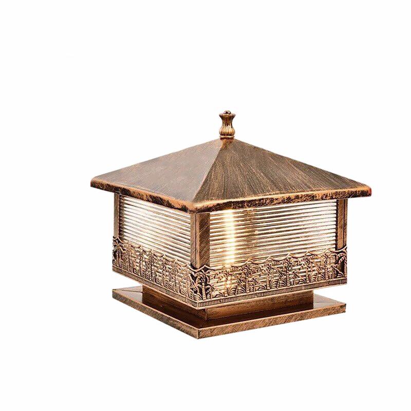 Đèn gắn trụ ngoài trời vuông phi 300 VNT7167-300
