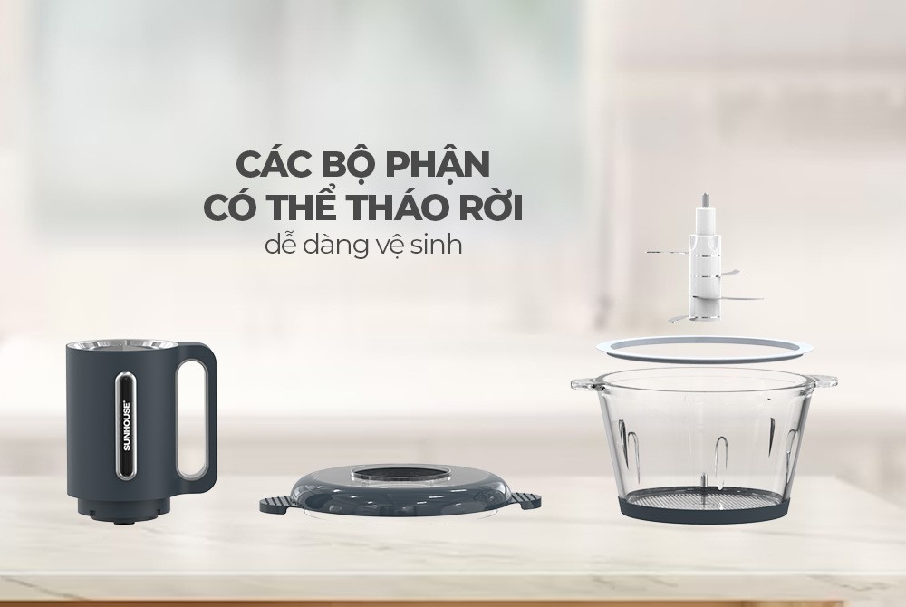 Máy xay thịt Sunhouse SHD5403 - Công suất 300W - Dung tích 1.8L - Đa chức năng - Hàng chính hãng