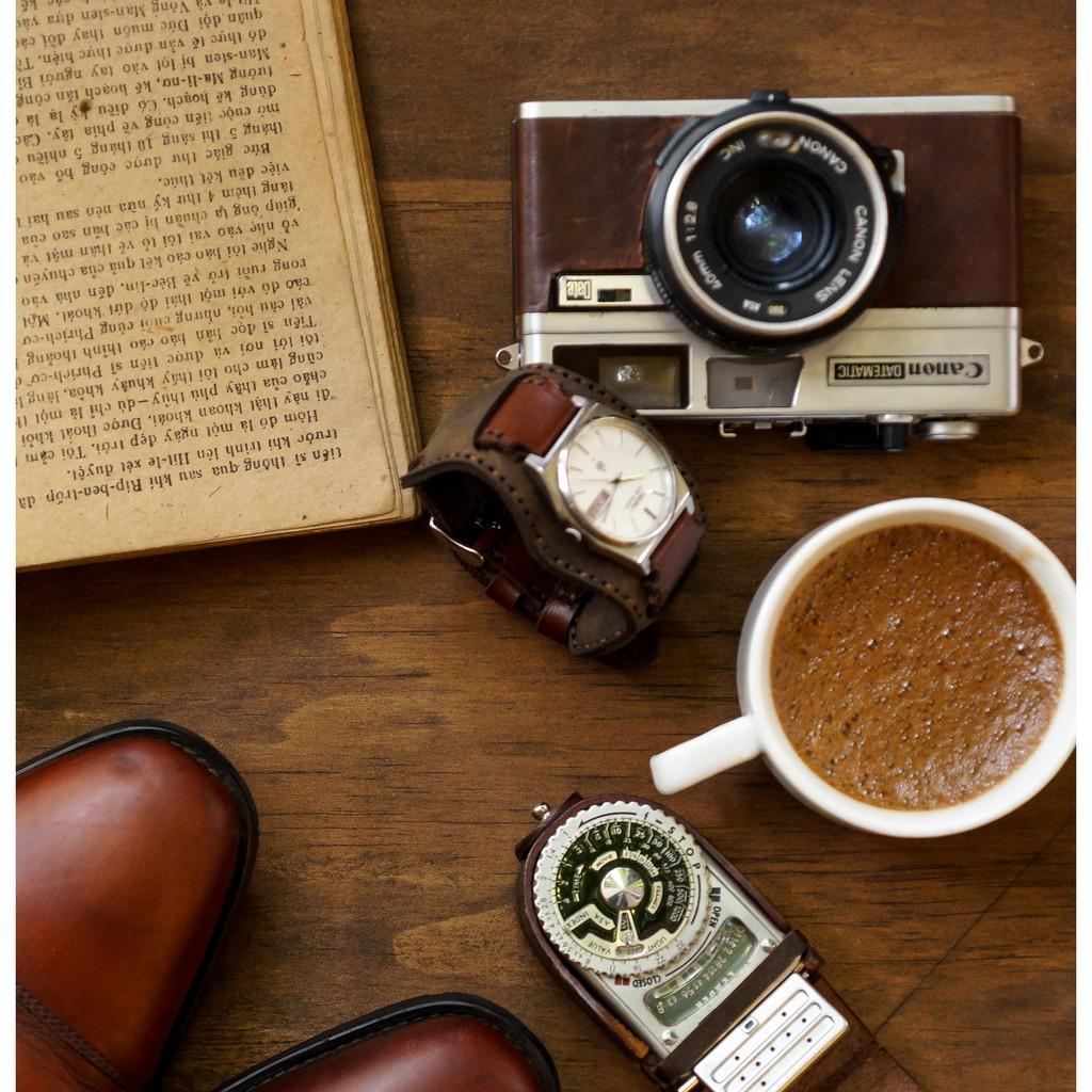 COMBO dây đồng hồ Bundstrap RAM B2 và dòng RAM Green   Da bò xanh lục