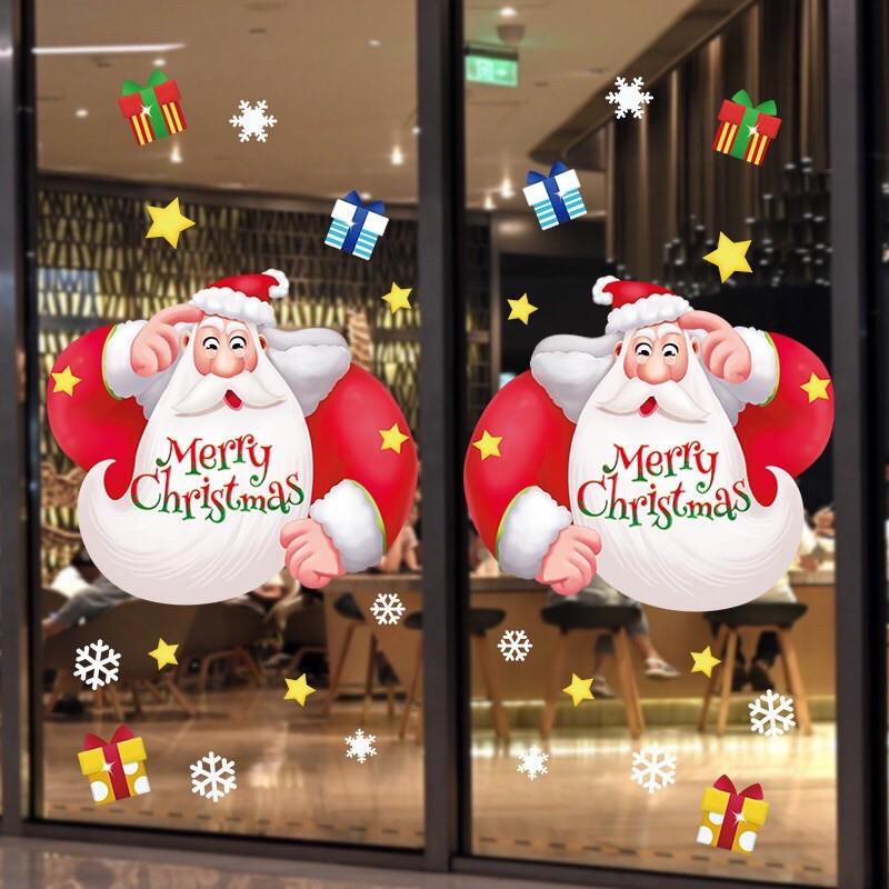 Drcal trang trí Noel Hít Tĩnh Điện - Ông Già giáng sinh Mập ú đáng yêu