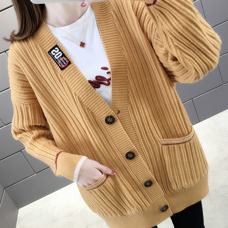 Hình ảnh Áo len nữ cardigan chất len dày mịn freesize dưới 62kg phong cách Hàn Quốc