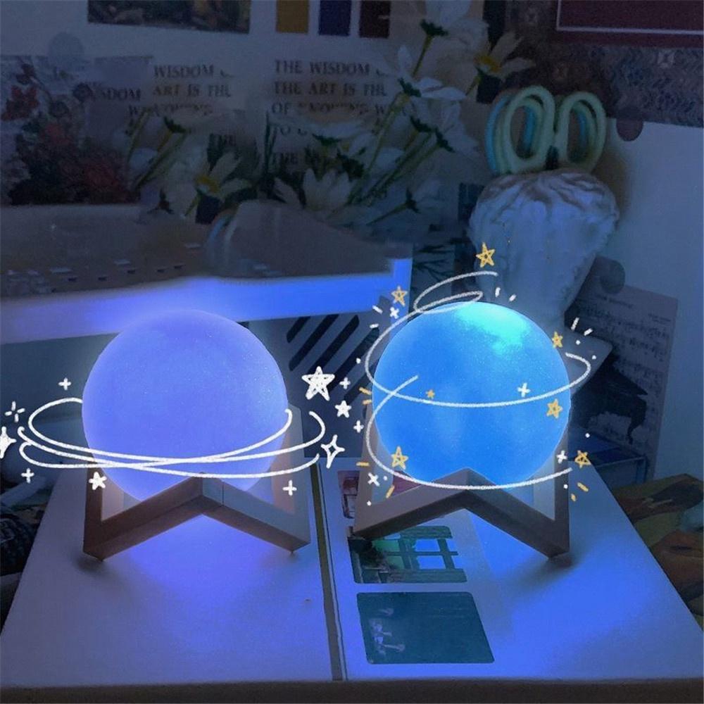 Đèn ngủ thiết kế hình mặt trăng 3D