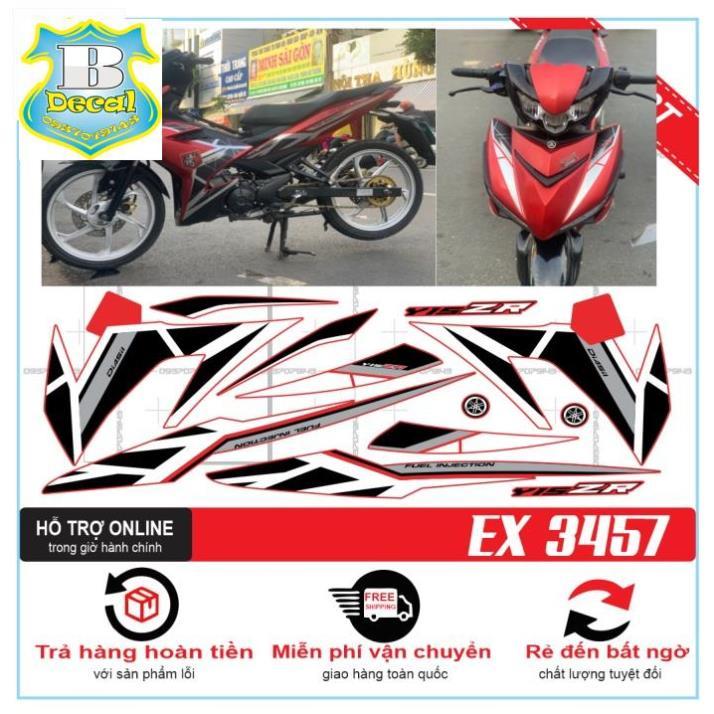 TEM RỜI EX 150 2021 DÁN XE ĐỎ 3457