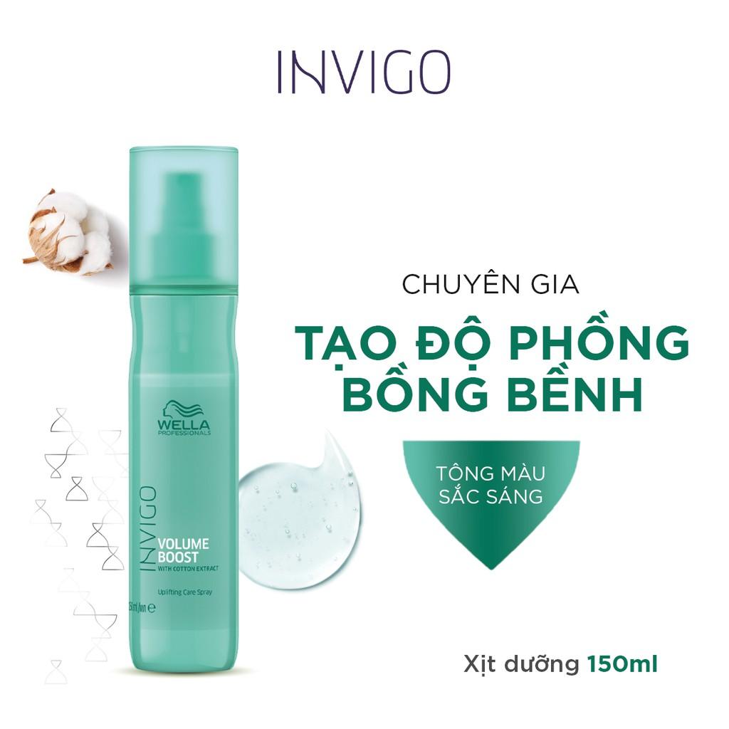 Xịt Dưỡng Tóc Wella Invigo Tạo Độ Phồng Cho Mái Tóc Chắc Khoẻ Volume Boost Uplifting Care Spray 150ml