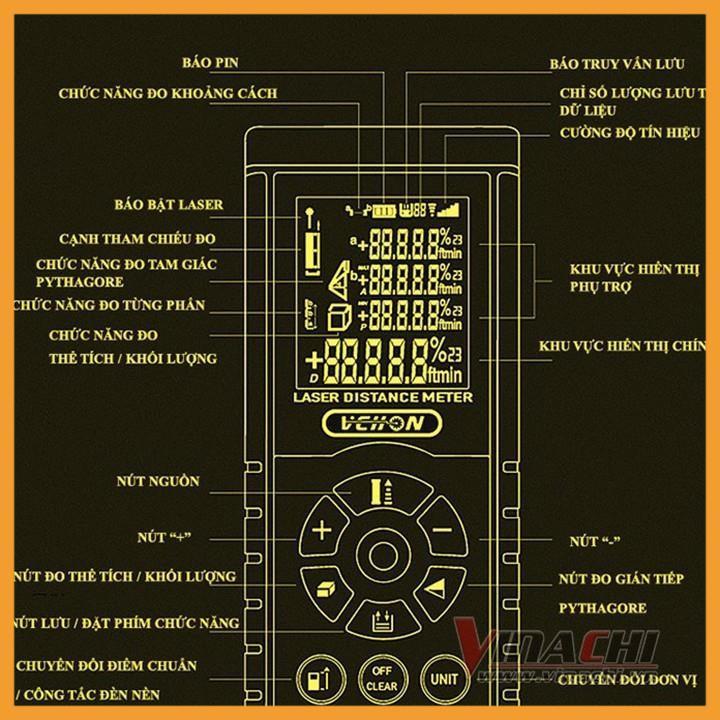 Máy Đo Khoảng Cách 100m - Máy Đo Khoảng Cách Sử Dụng Laser Bảo Hành 6 Tháng