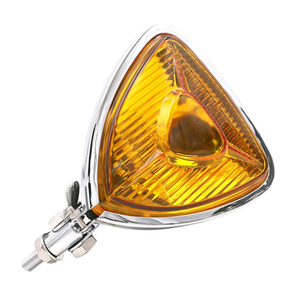 12V 55W Motorcycle Triangle Headlight Lamp for Harley Chopper Bobber